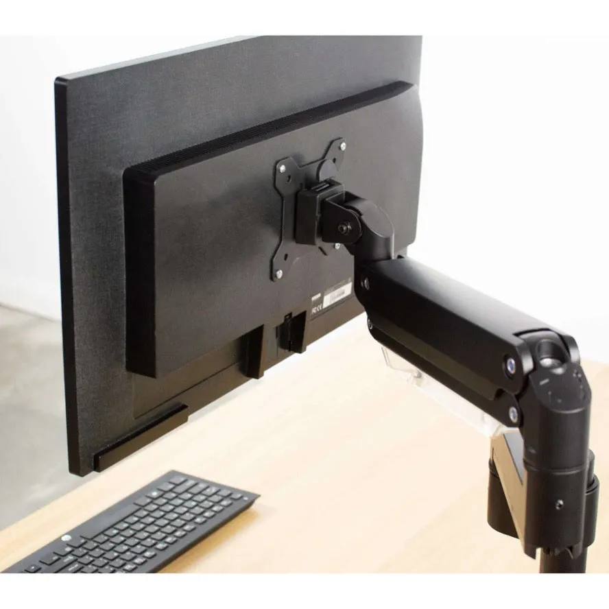 VIVO Pneumatic Arm Single Monitor Desk Mount with USB, STAND-V101GTU