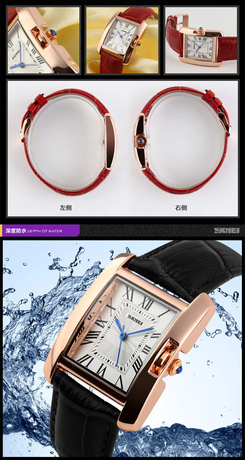 Watch Women Elegant Retro Watches Fashion Casual Brand Luxury Quartz Clock Female Leather Women's Wristwatches