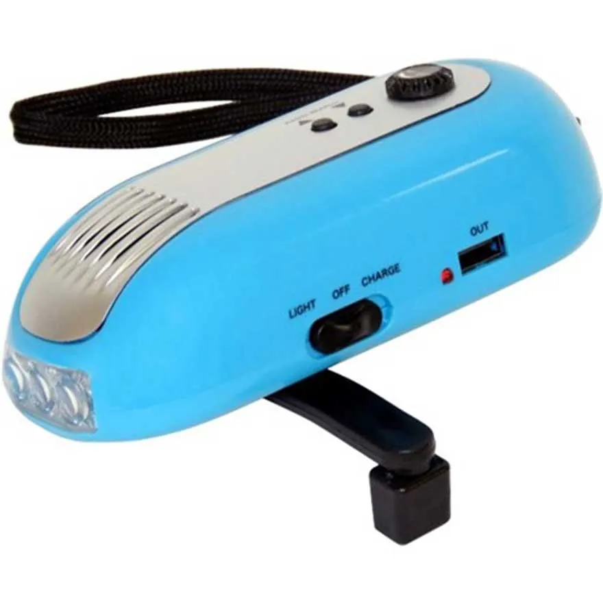 Wind Up Crank Radio Flashlight - DynaGlow