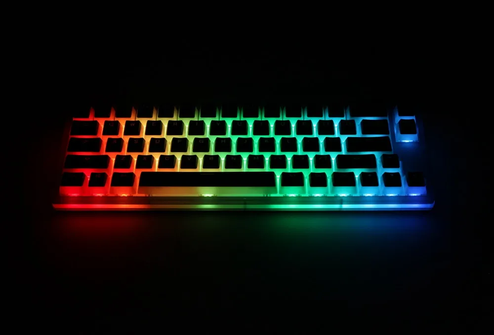 Womier V66 Oreo hot swappable Custom Mechanical Keyboard rgb smd led type c usb acrylic case Pudding keycap