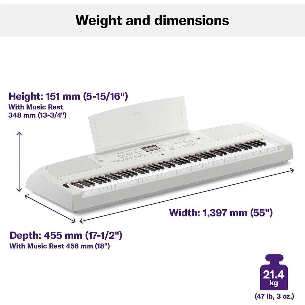 Yamaha DGX-670 88-Key Portable Digital Grand Piano