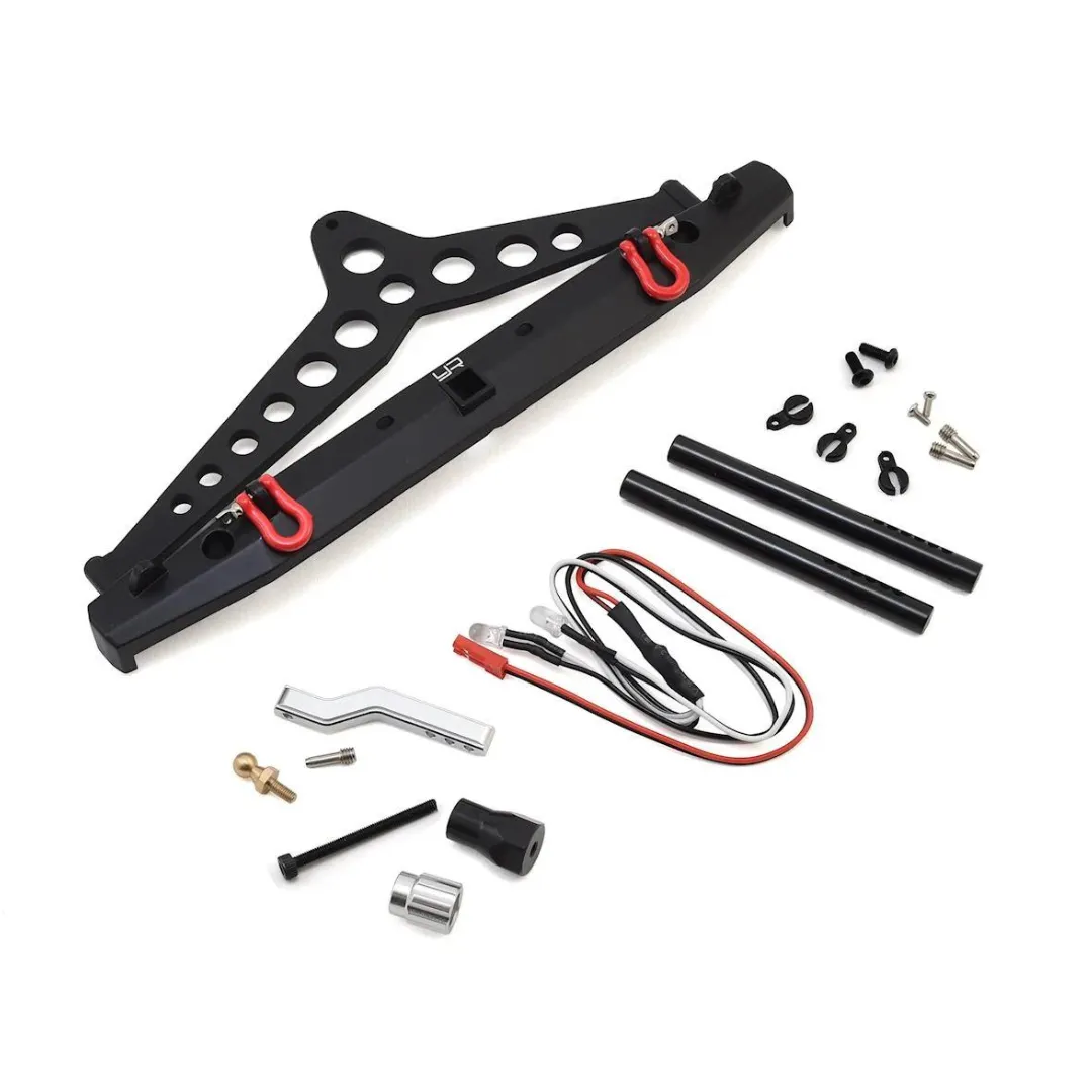 Yeah Racing Aluminum Rear Bumper w/Spare Tire Mount - YEA-YA-0549